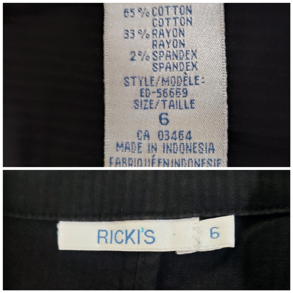 Ricki's black stripe textured suit jacket - Picture 5 of 5